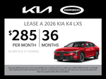 2026 Kia K4 EX