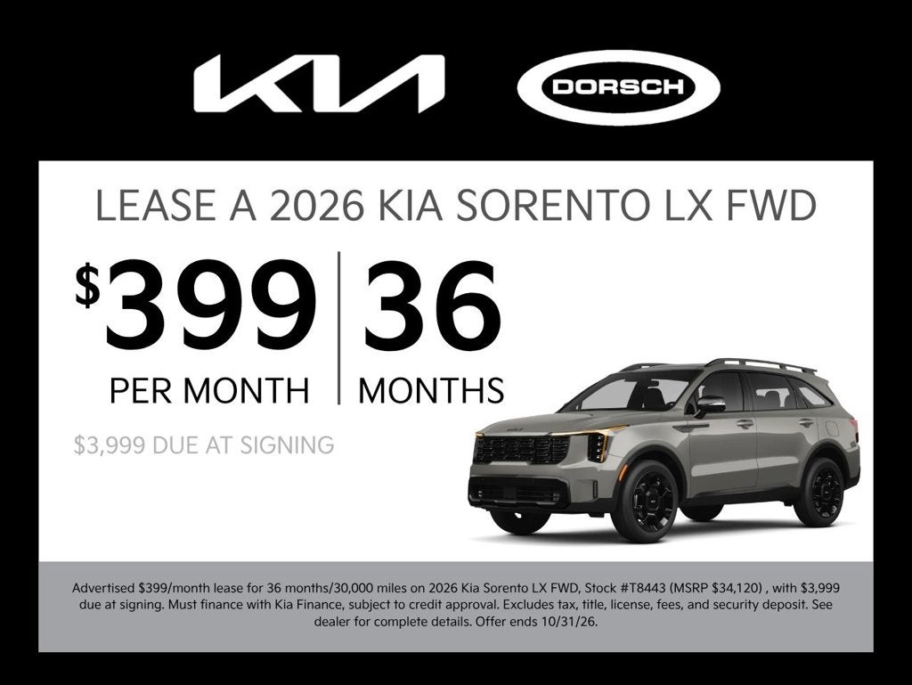 2026 Kia Sorento X-Line SX